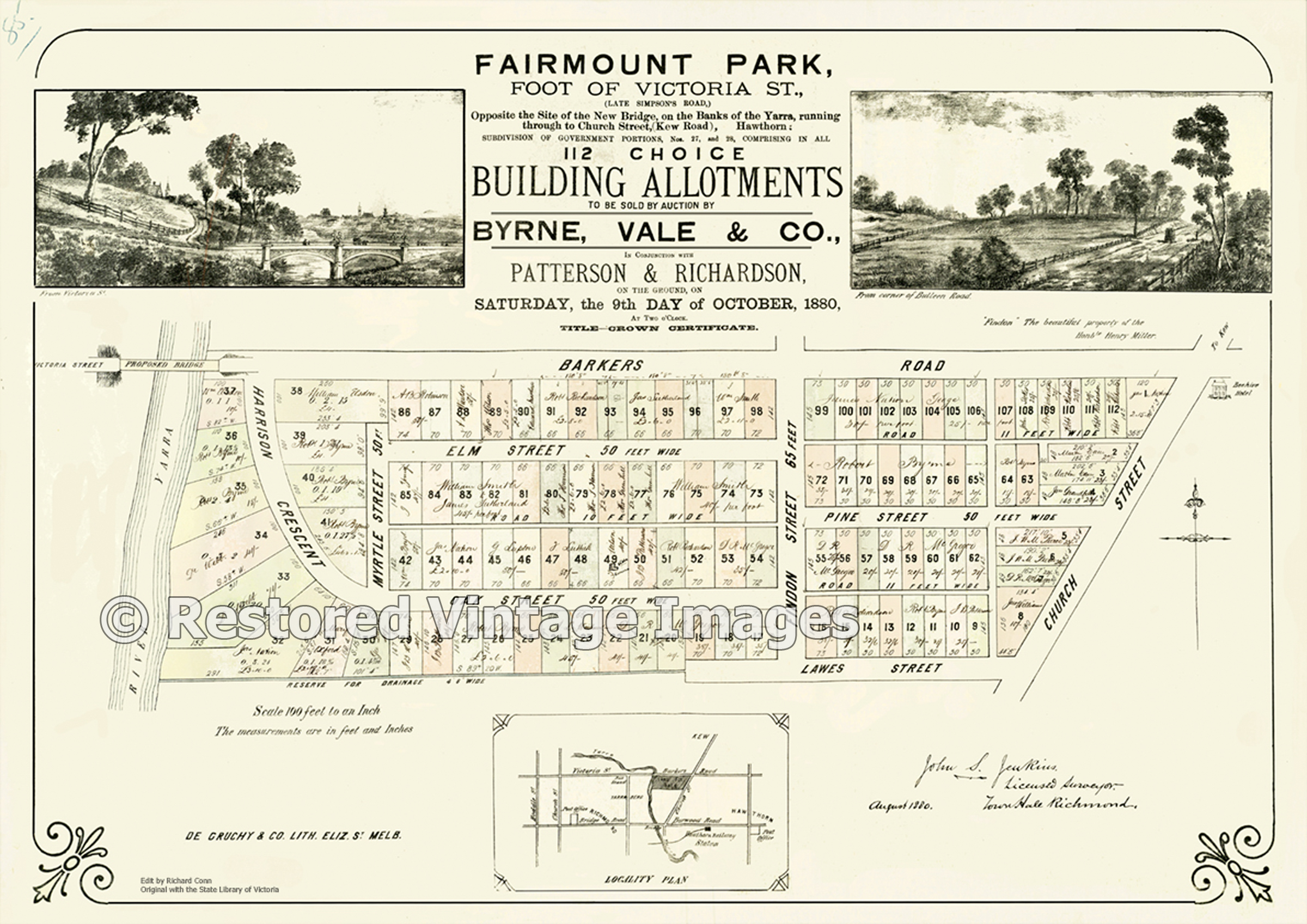 Fairmont Park Foot Of Victoria St 1880 – Hawthorn