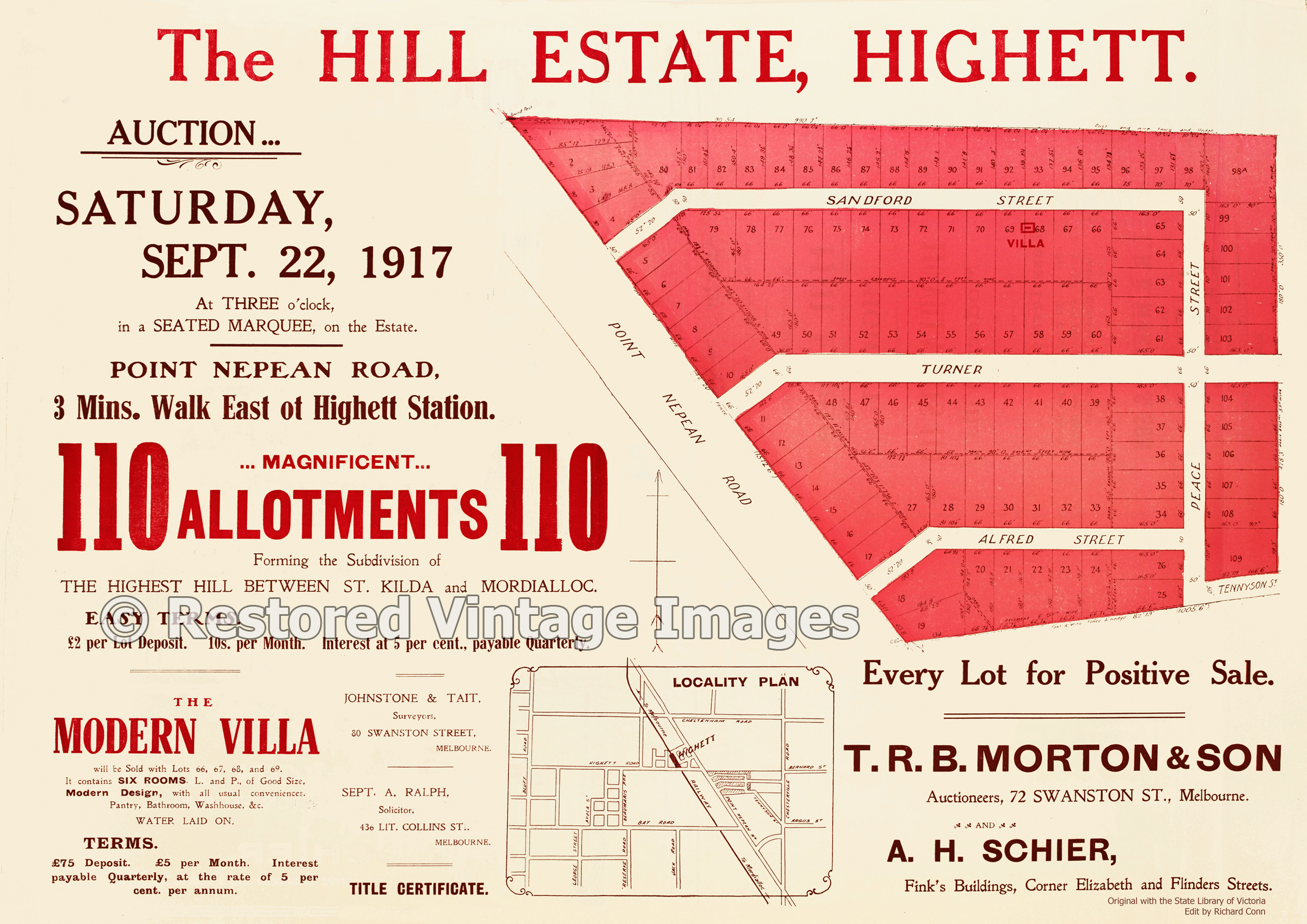 The Hill Estate 1917 – Highett