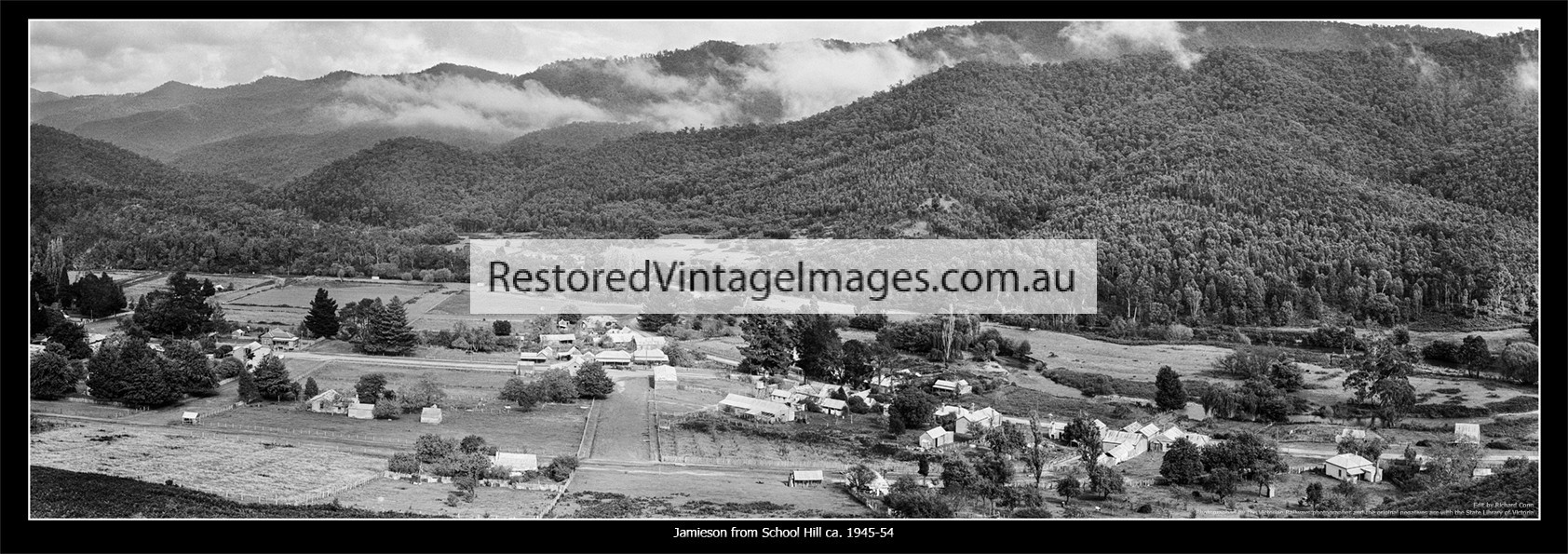 Jamieson Panorama From School Hill 1945 – 54
