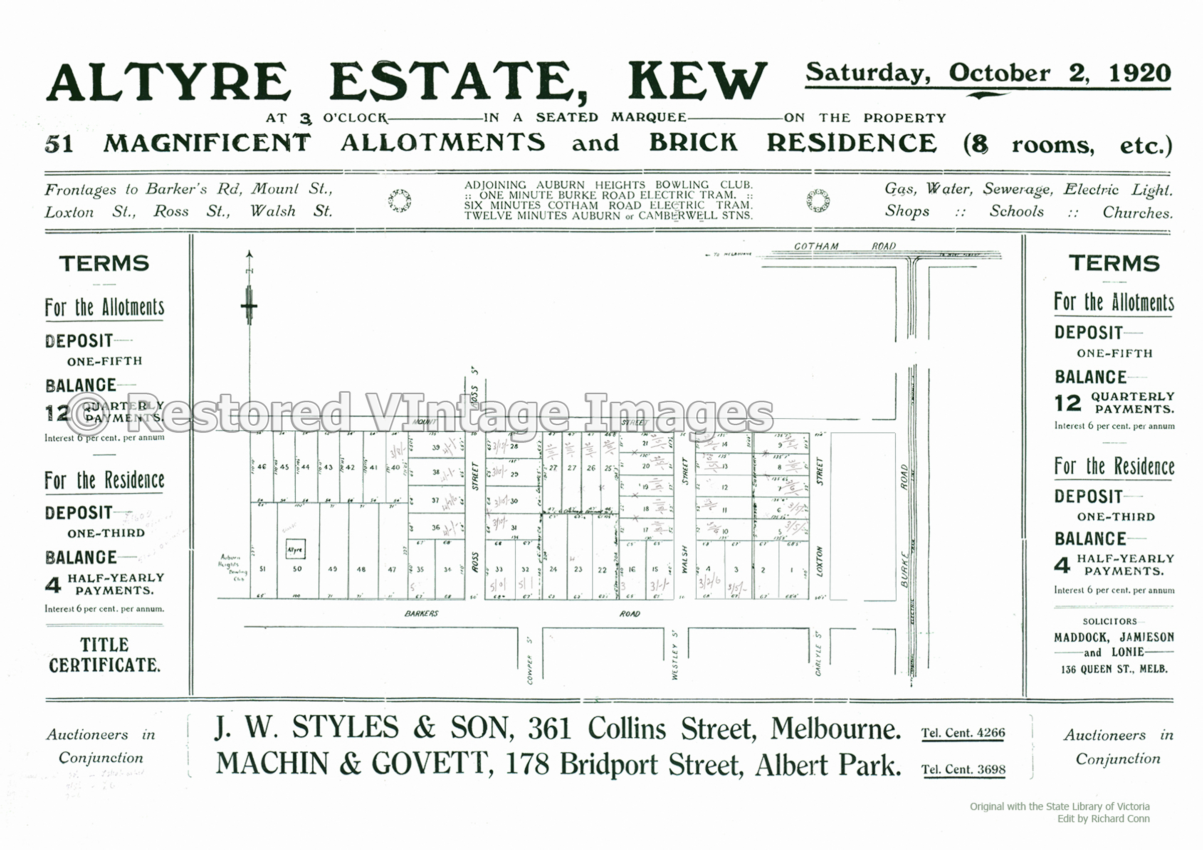 Altyre Estate 1920 – Kew