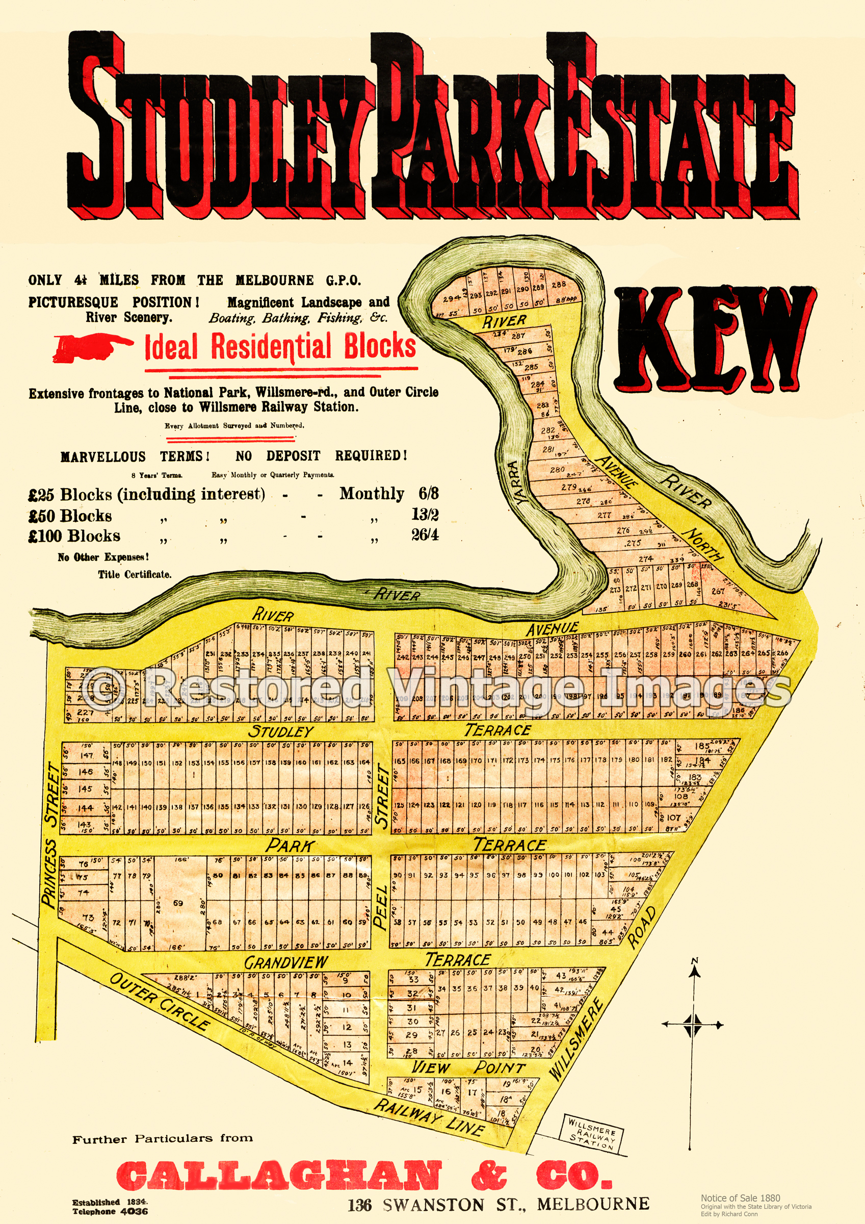 Studley Park Estate 1880s – Kew