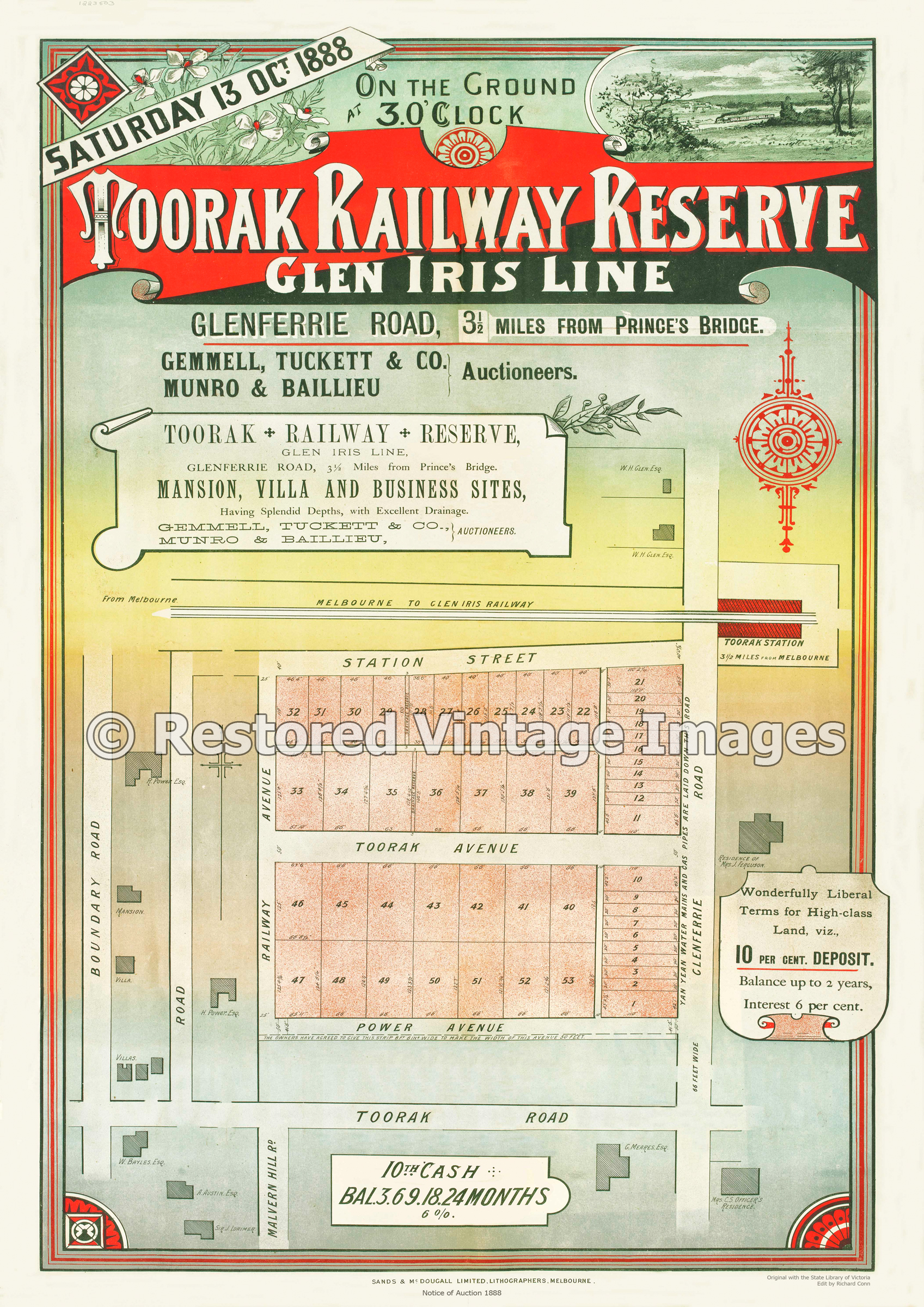 Toorak Railway Reserve 1888 – Kooyong
