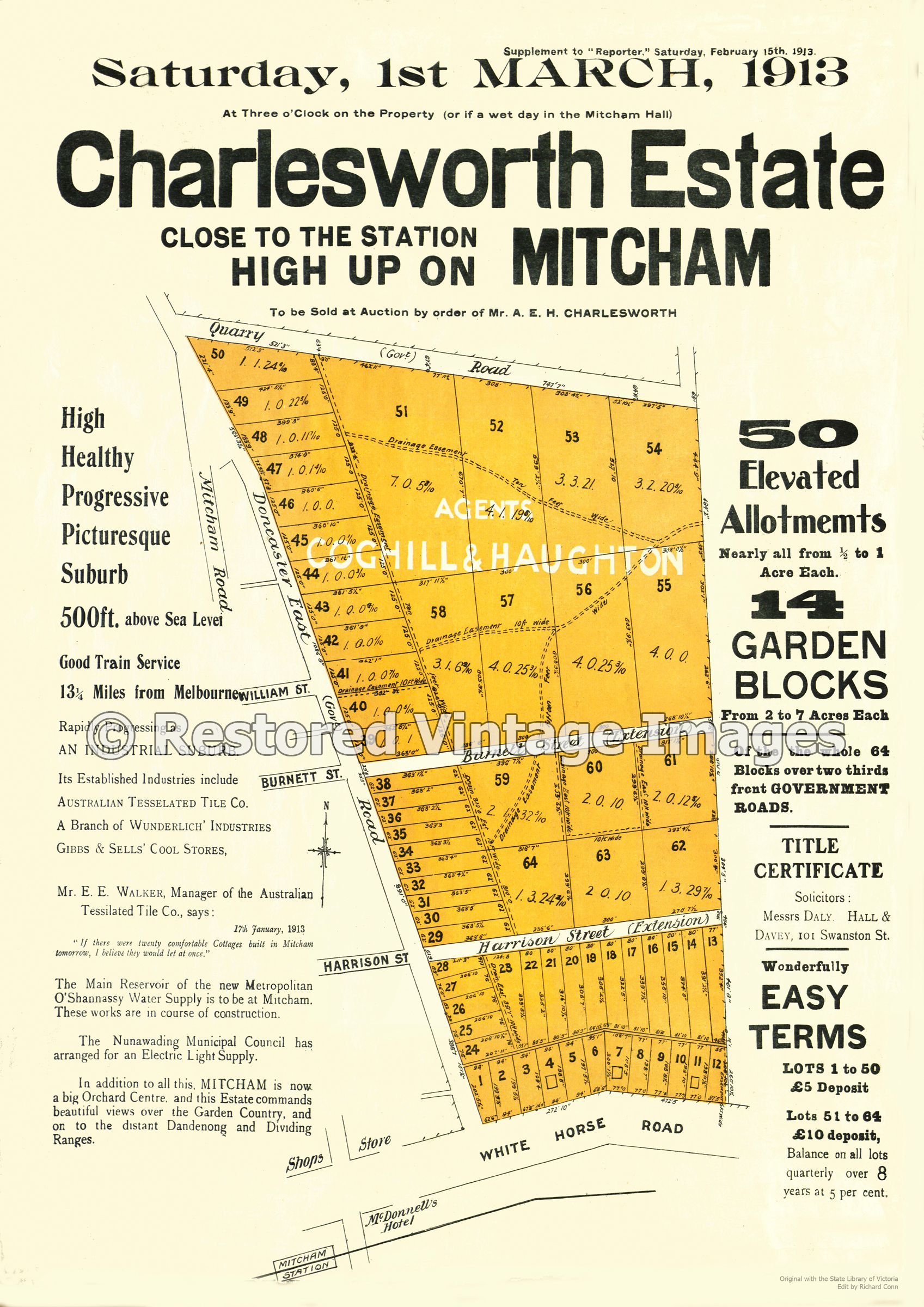 Charlesworth Estate 1913 – Mitcham