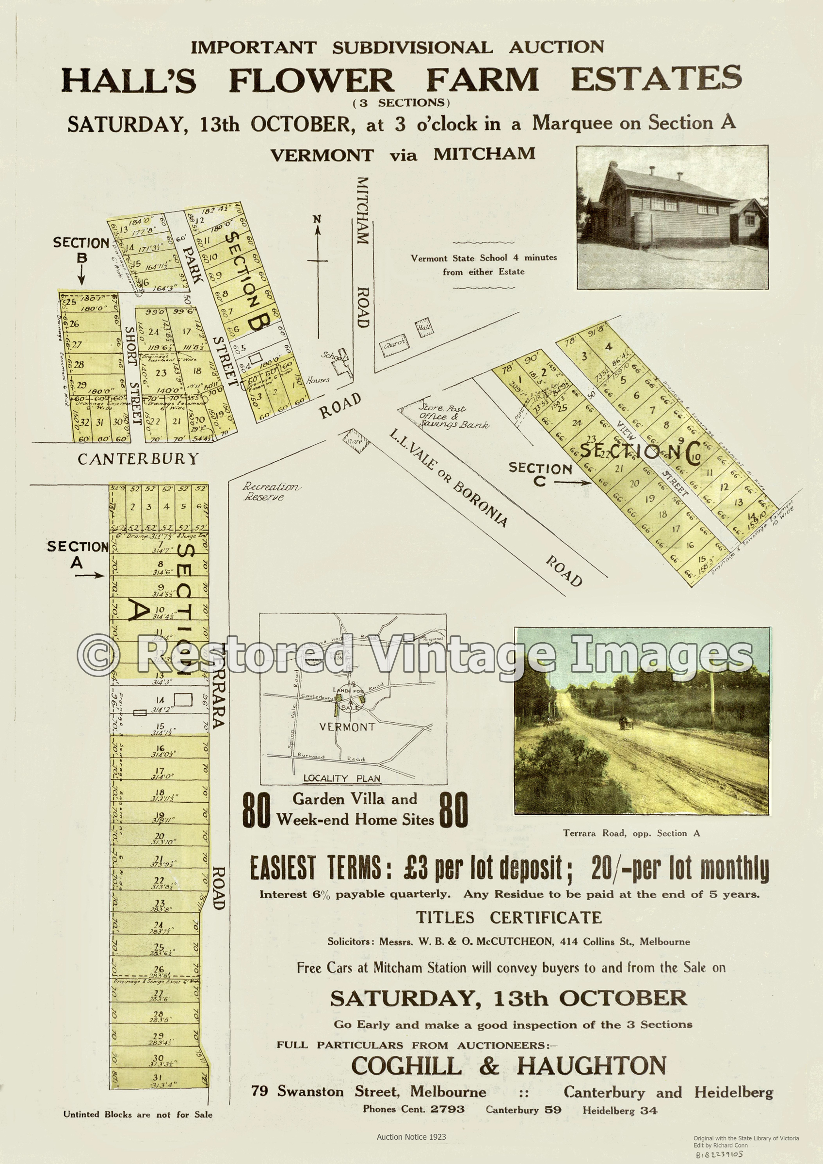 Hall’s Flower Farm Estates 1923 – Vermont