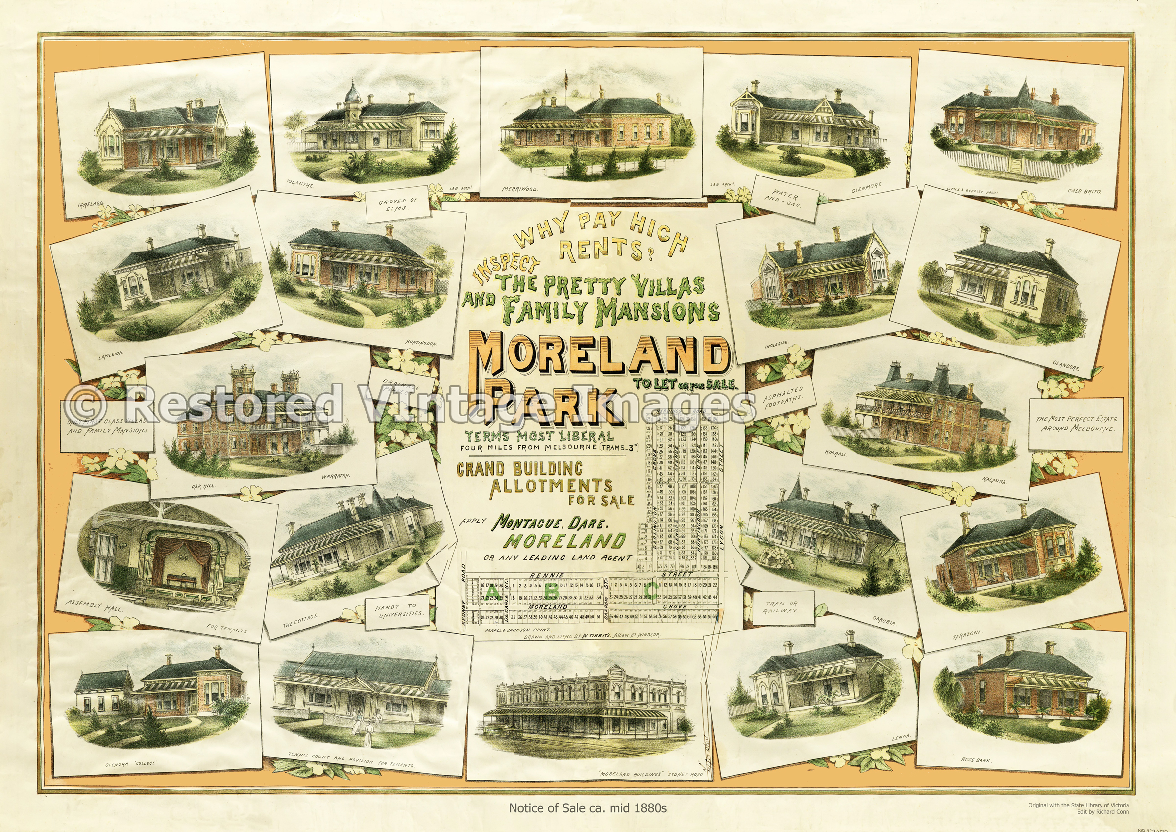 Moreland Park Land Sale 1880s – Coburg