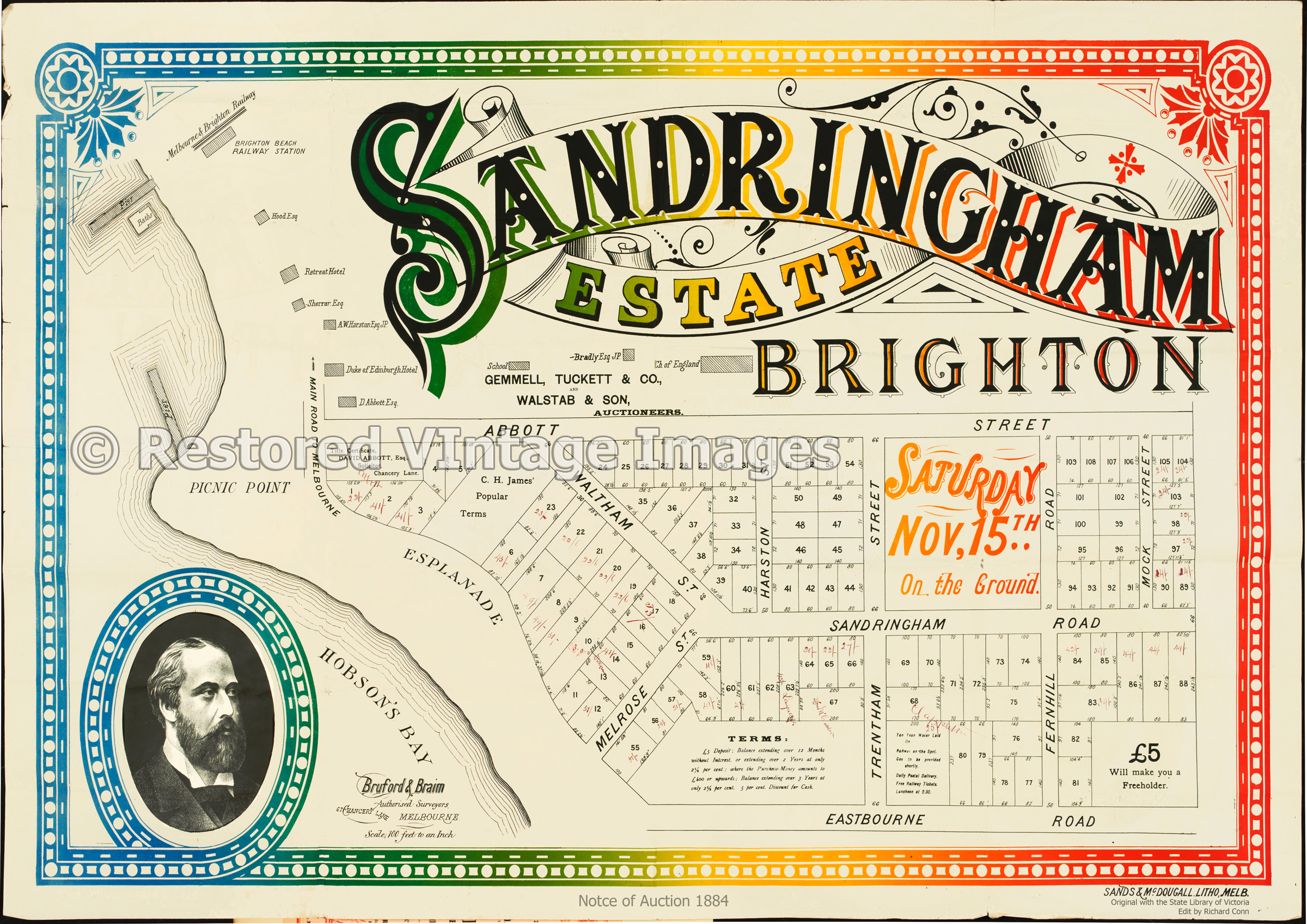 Sandringham Estate Brighton 1884 – Sandringham