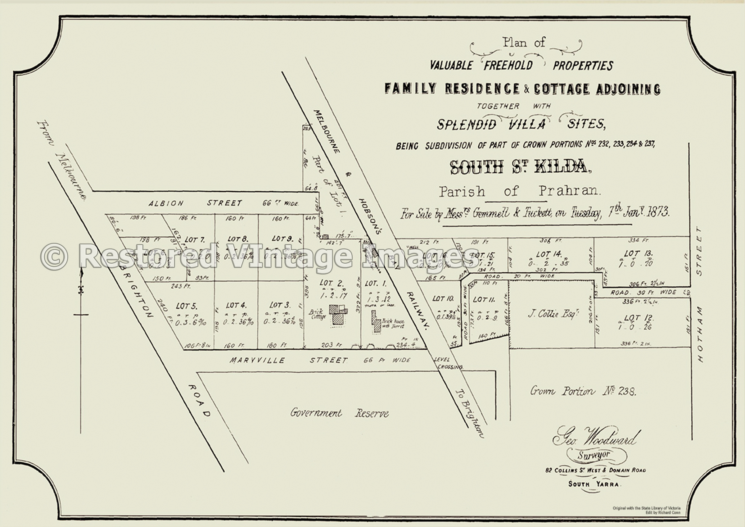 South St. Kilda 7th January 1873 – Now Elwood