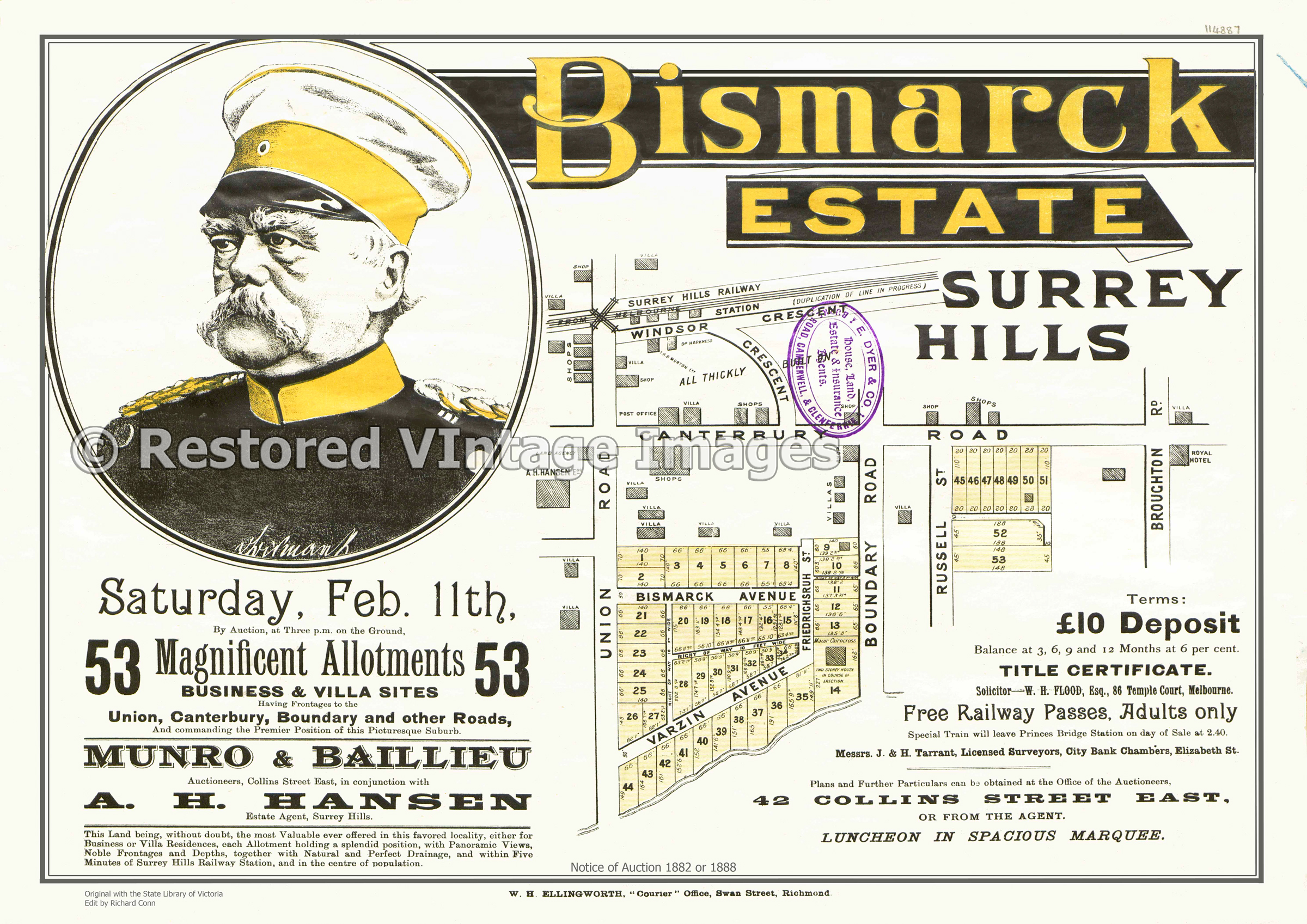 Bismark Estate 1888 – Surrey Hills