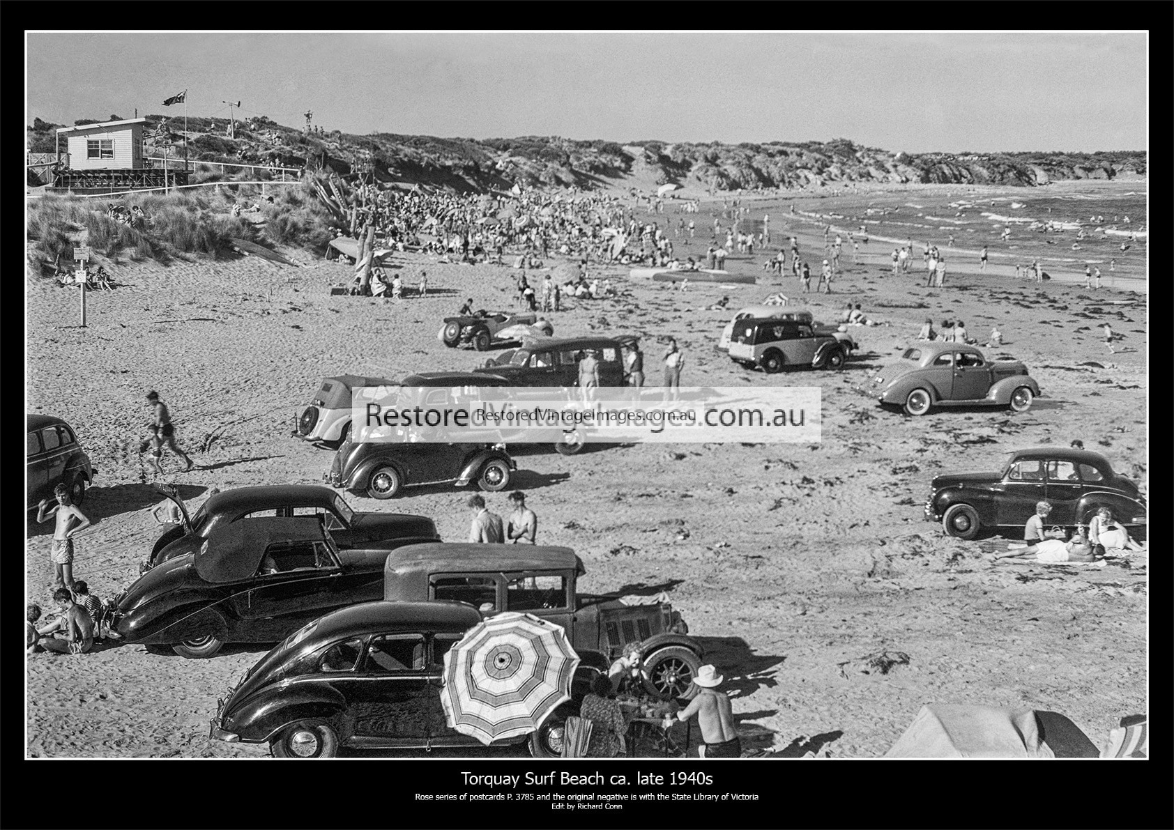 Torquay Surf Beach Ca. Late 1940s