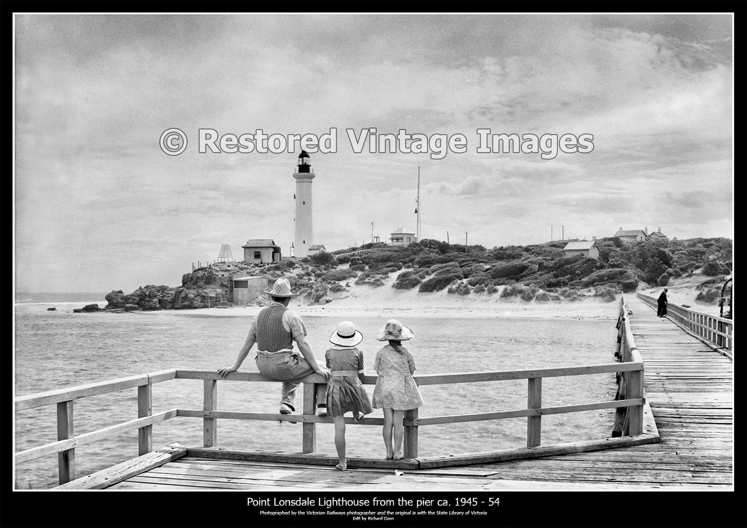 Point Lonsdale Lighthouse From Pier 1945 – 54