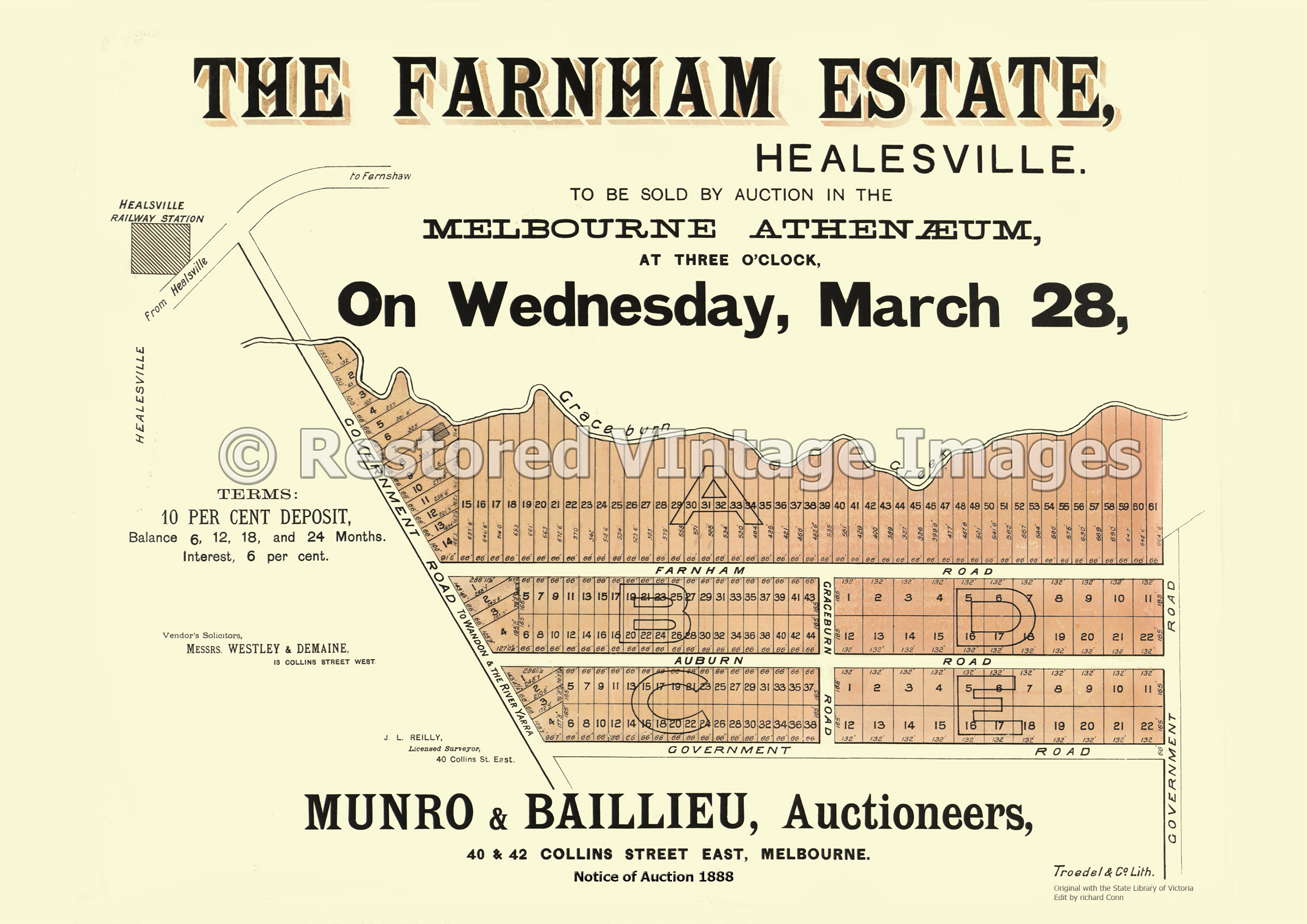 The Farnham Estate 28th March 1888 – Healesville