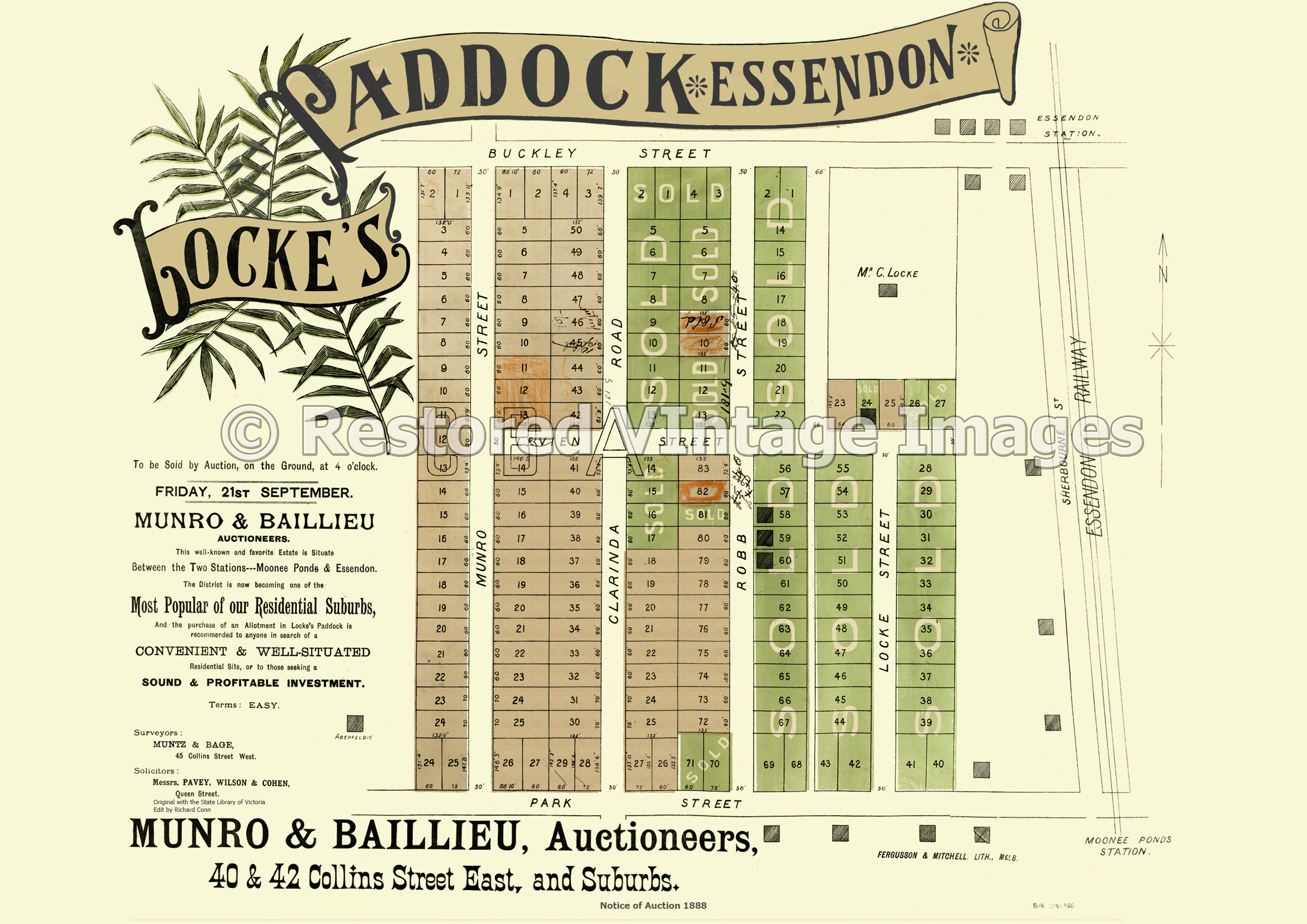 Locke’s Paddock 21st September 1888 – Essendon