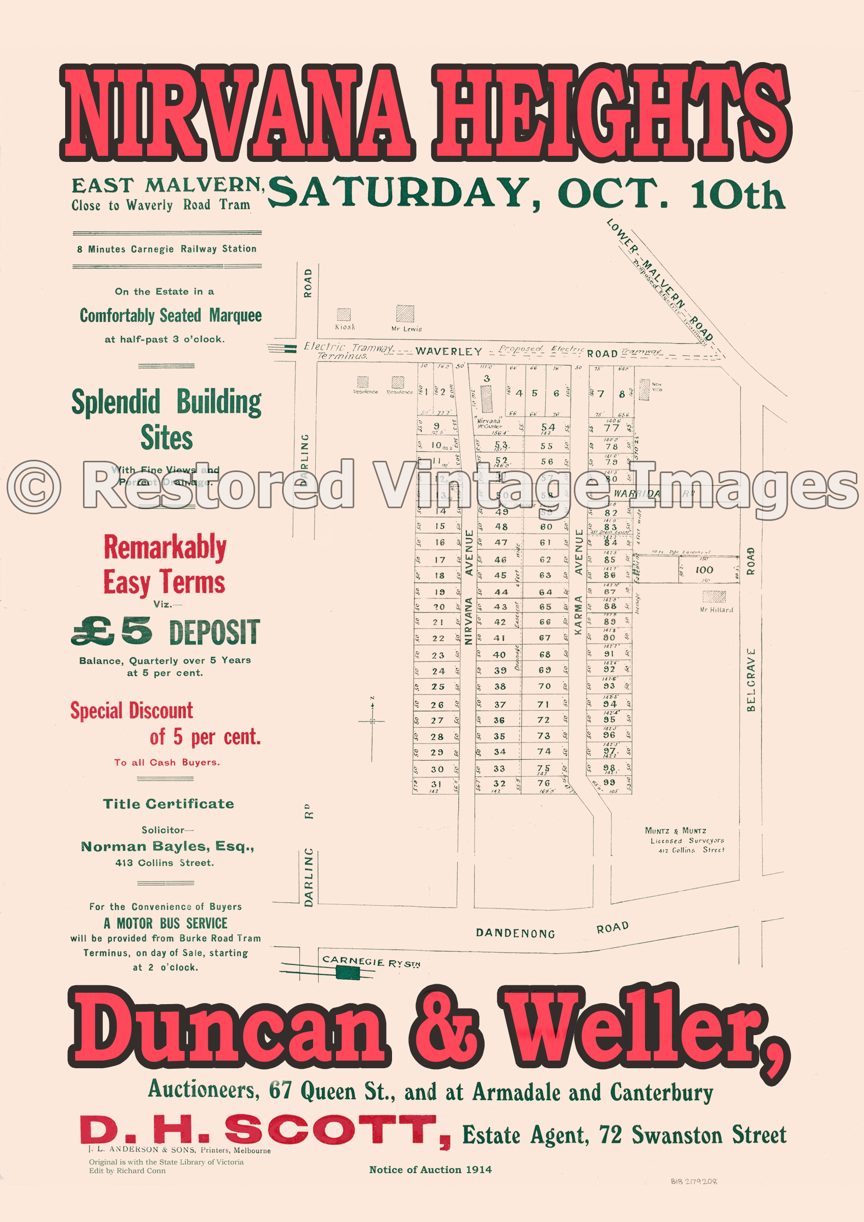 Nirvana Heights 10th October 1914 – Malvern East