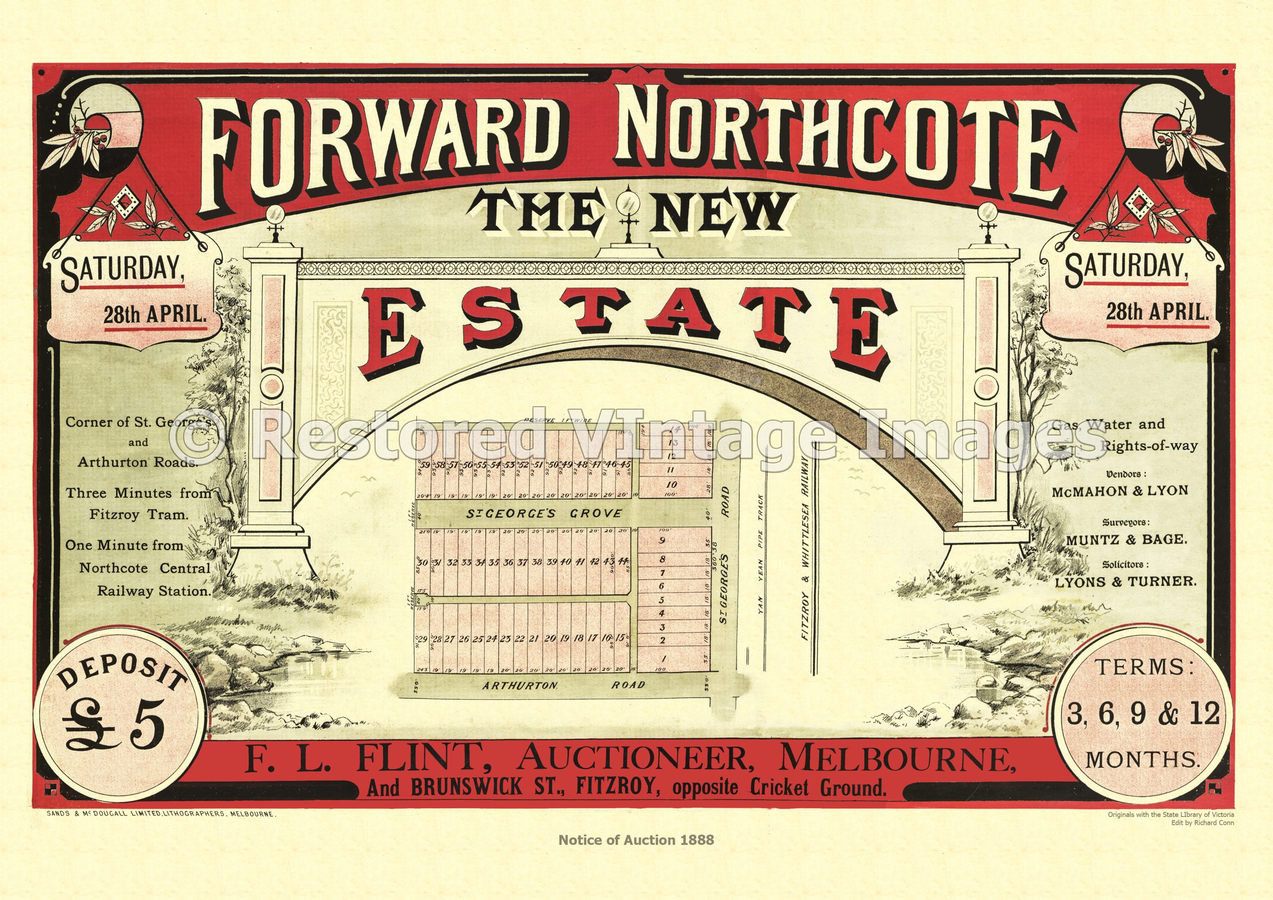 “Forward Northcote” The New Estate 28th April 1888 – Northcote