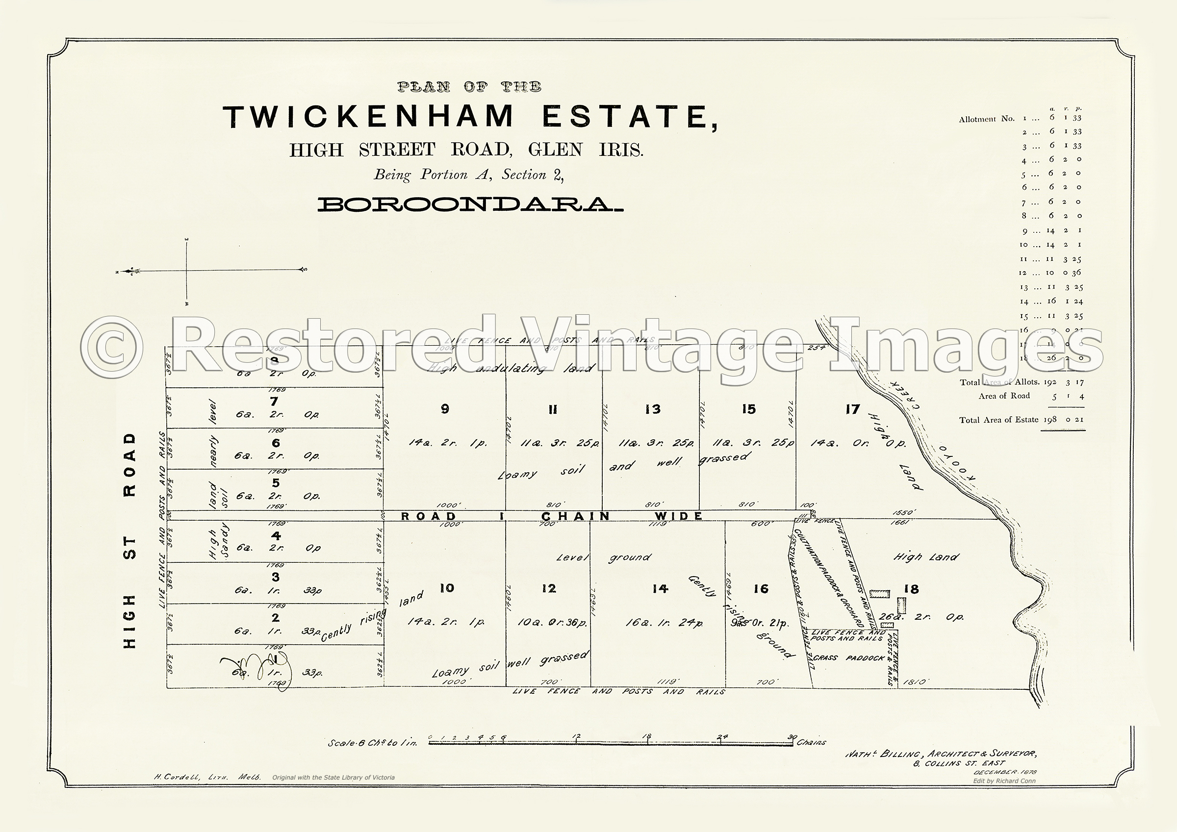 Twickenham Estate 16th October 1880 – Ashburton