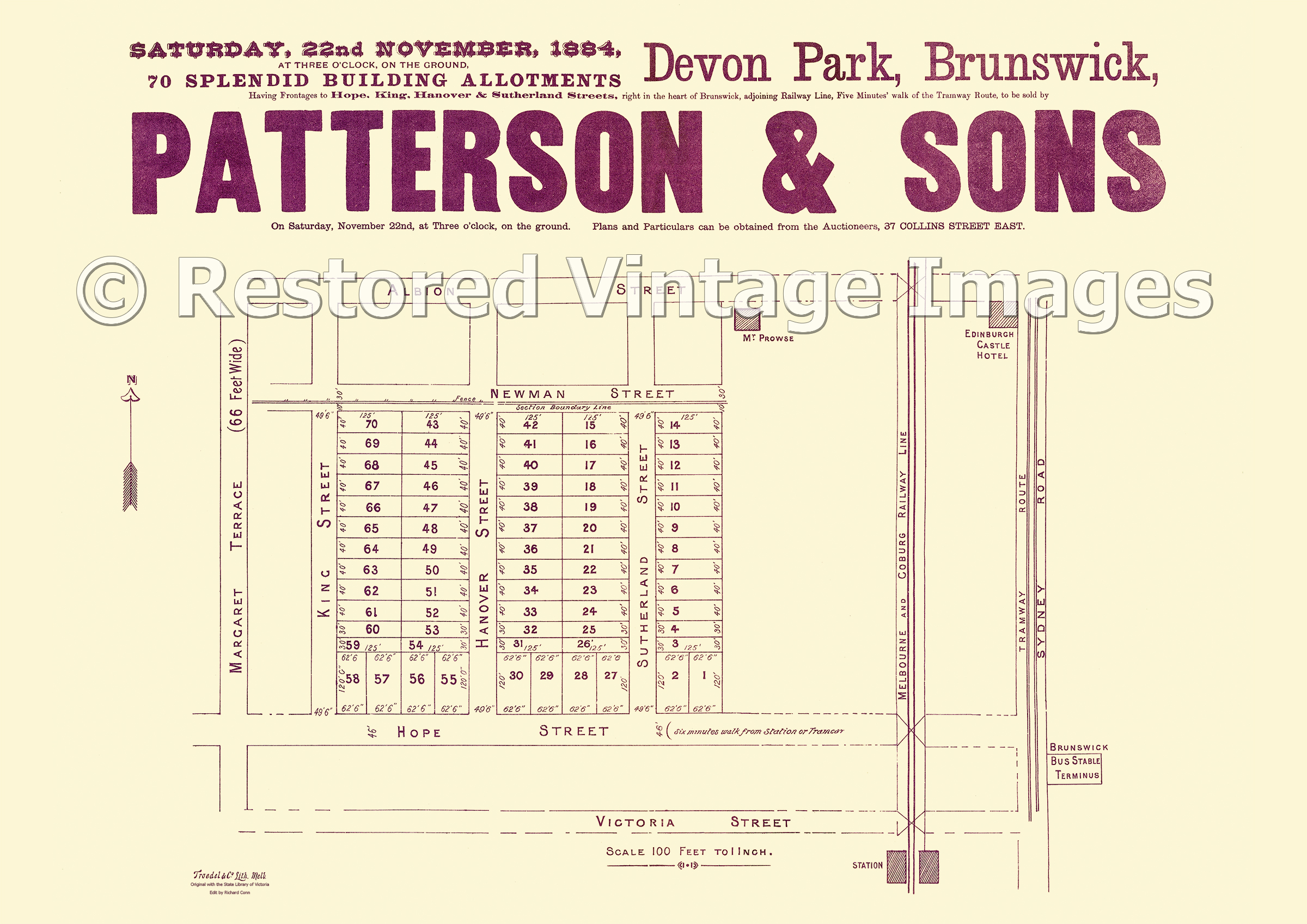 Devon Park 22nd November, 1884 – Brunswick