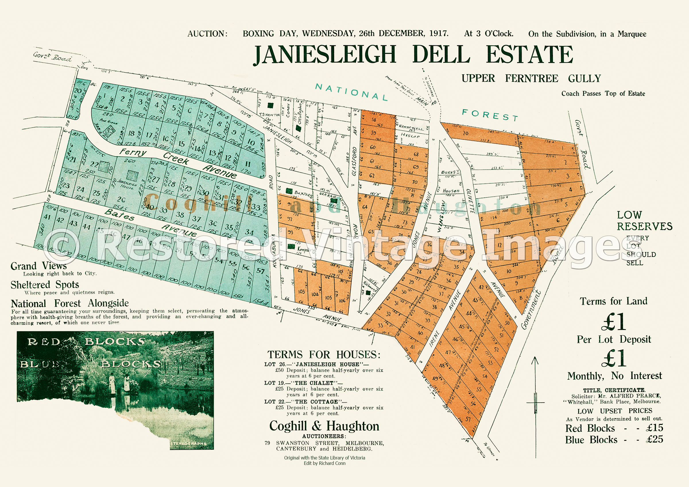 Janiesleigh Dell Estate 26th December 1917 – Upper Ferntree Gully
