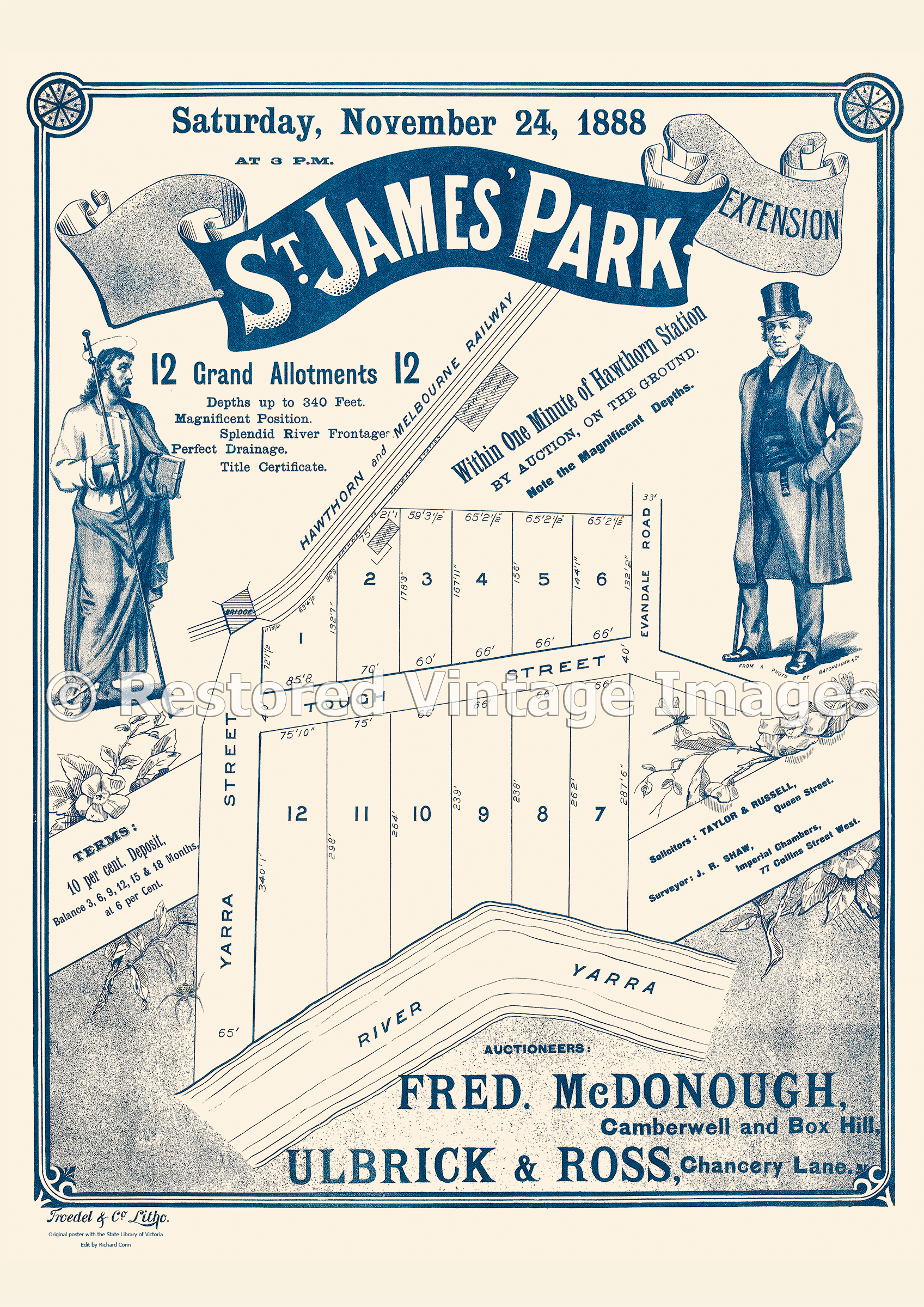 St. James’ Park Extension 24th November, 1888 – Hawthorn