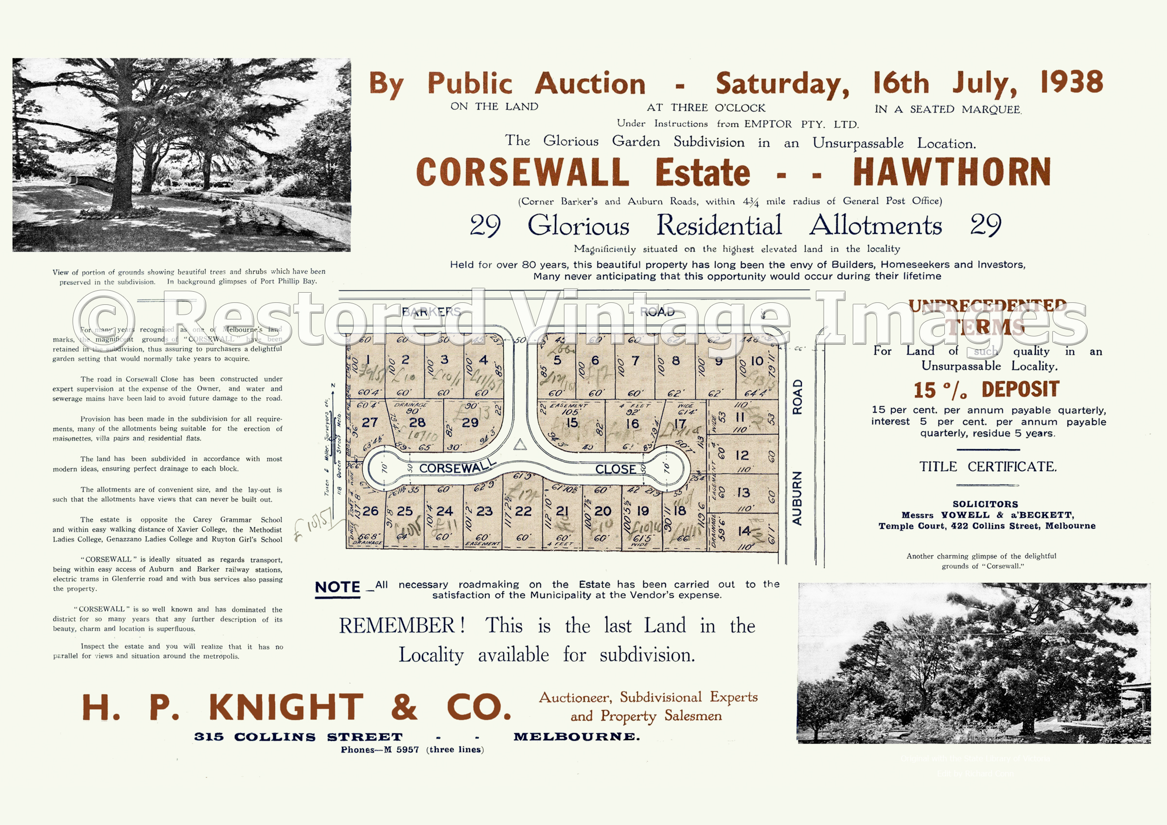 Corsewall Estate 16th July 1938 – Hawthorn