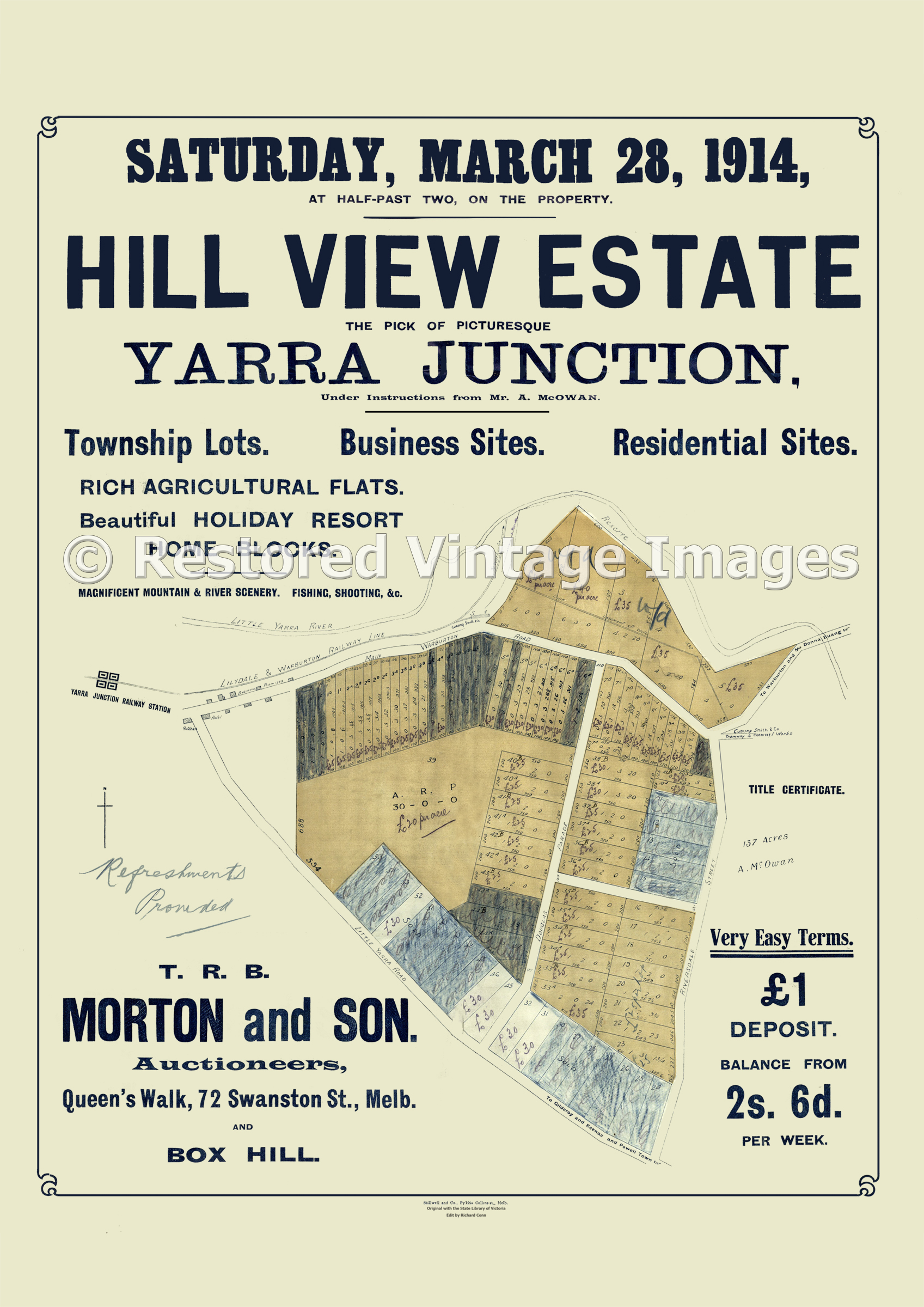 Hill View Estate 28th March 1914 – Yarra Junction