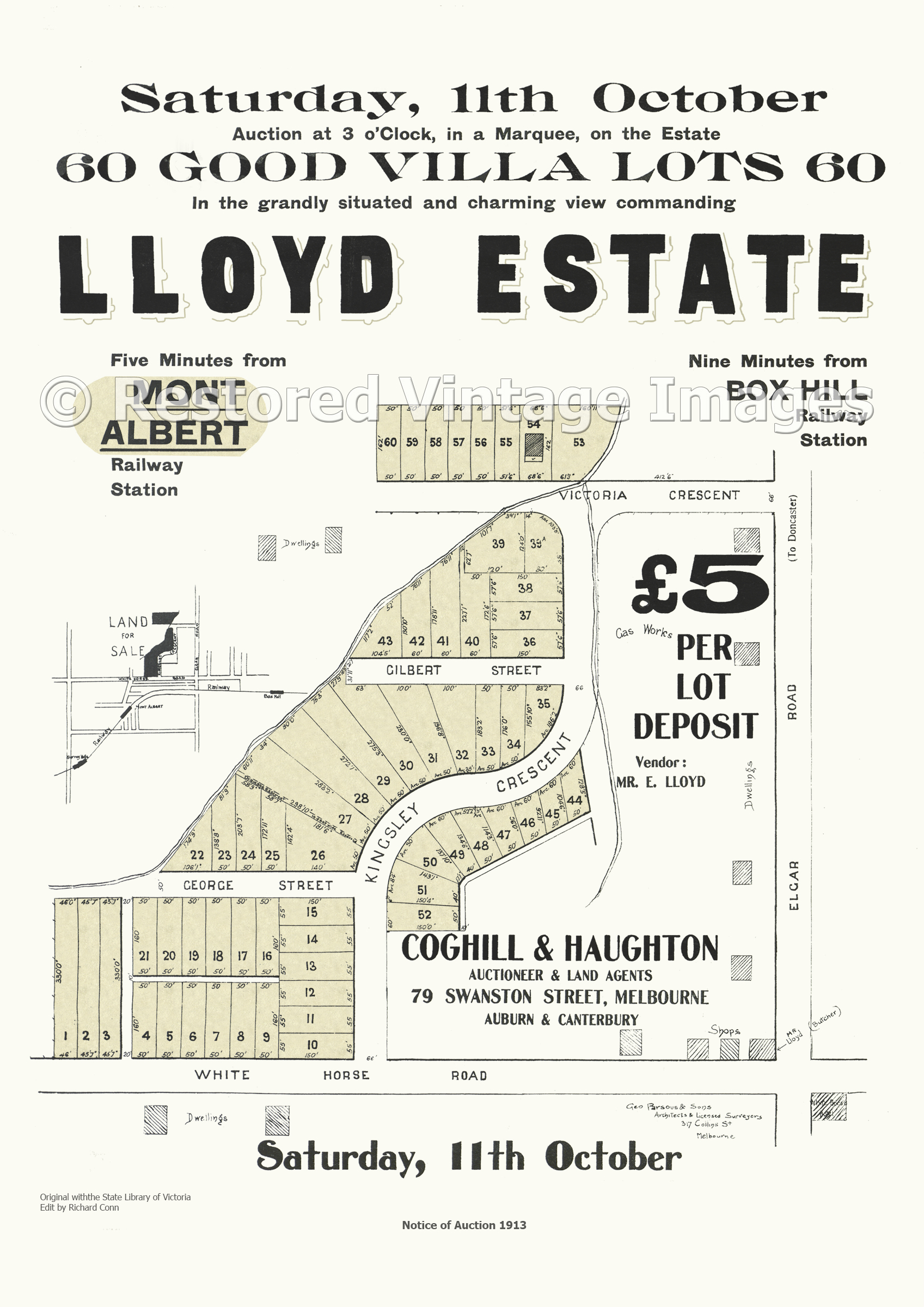 Lloyd Estate 11th October 1913 – Mont Albert