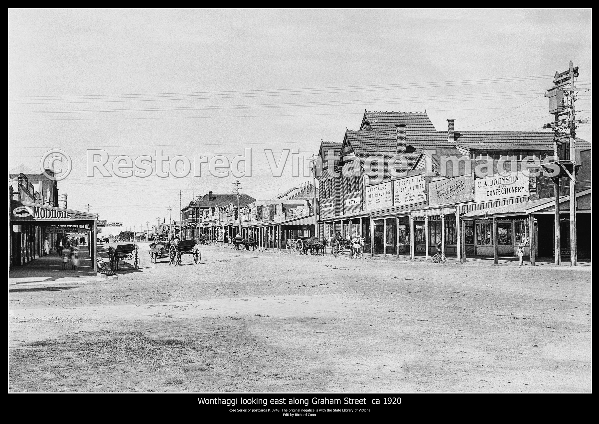 Wonthaggi Looking East Along Graham Street From Billson Street Ca. 1920