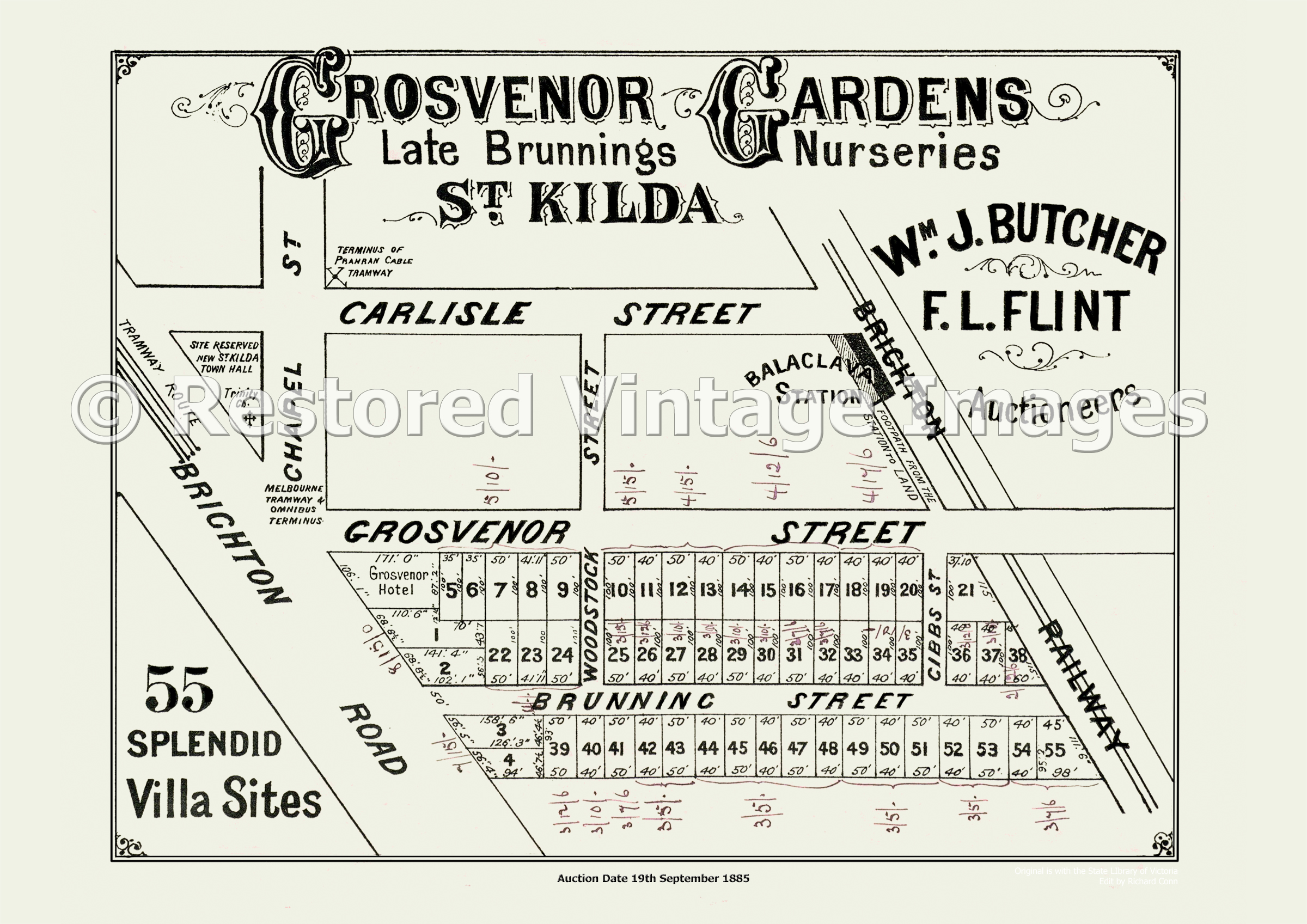 Grosvenor Gardens St. Kilda 19th September 1885 – Balaclava