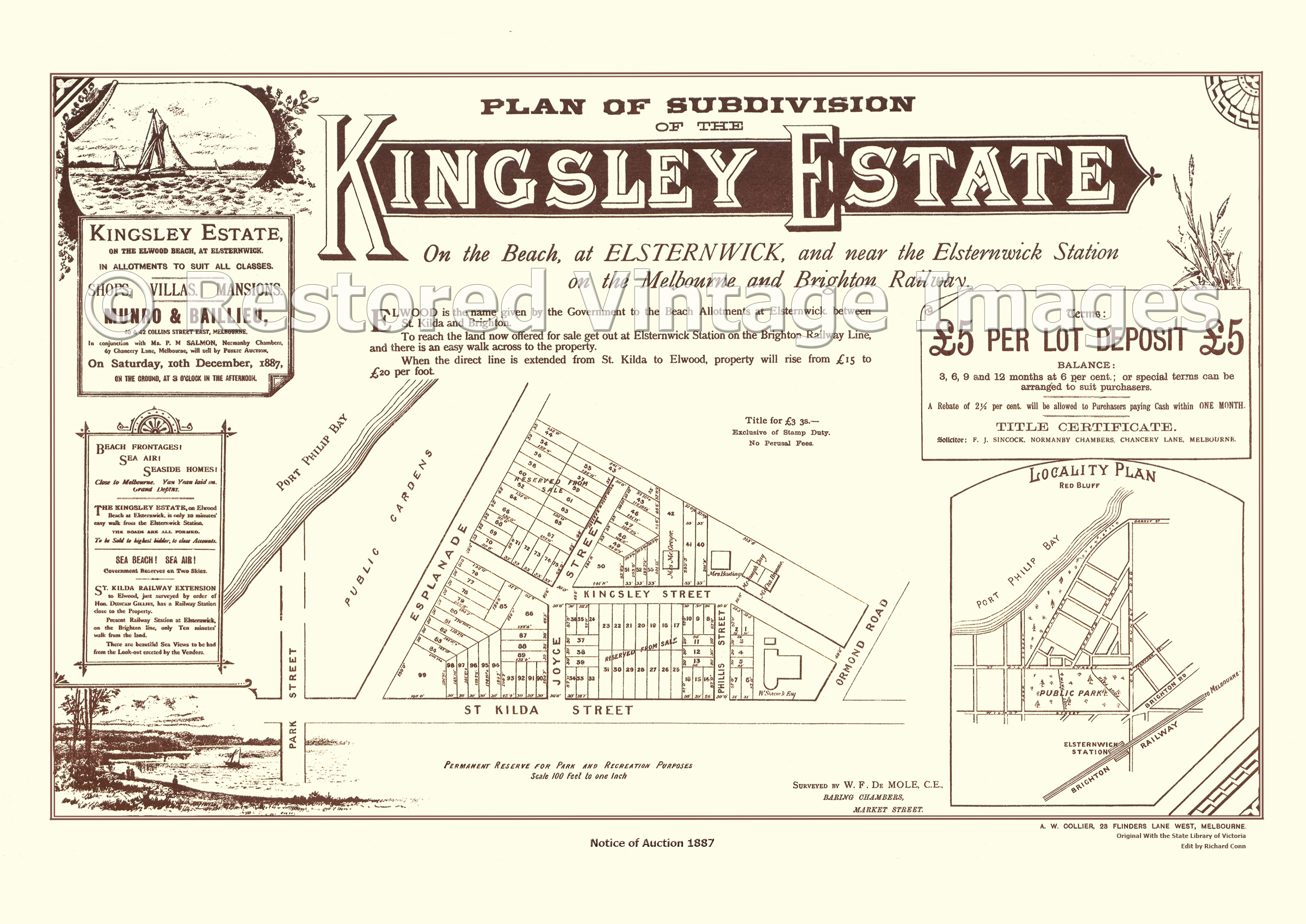 Kingsley Estate 10th December 1887 – Elwood