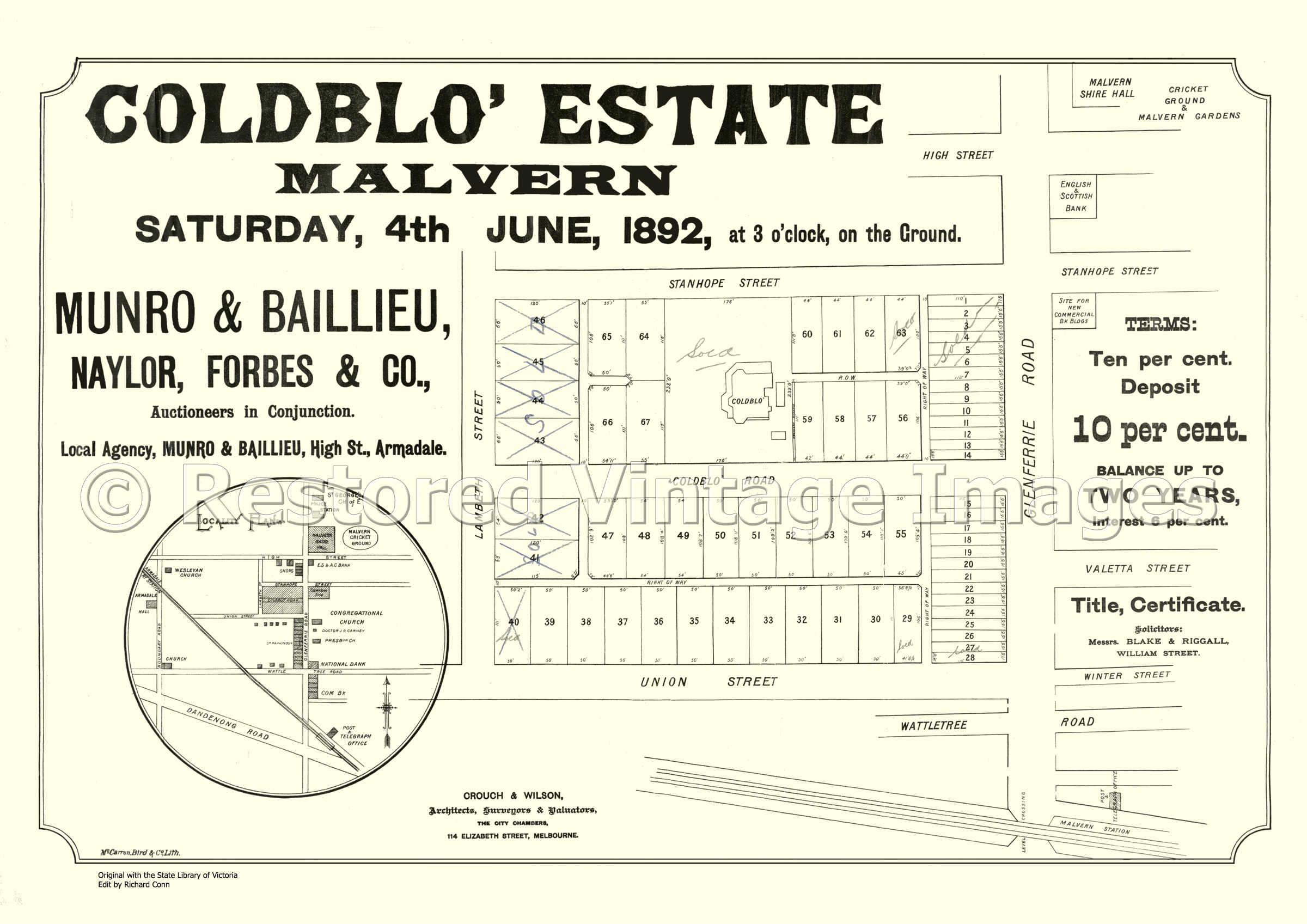 Coldblo Estate Malvern 4th June 18892 – Armadale/Malvern