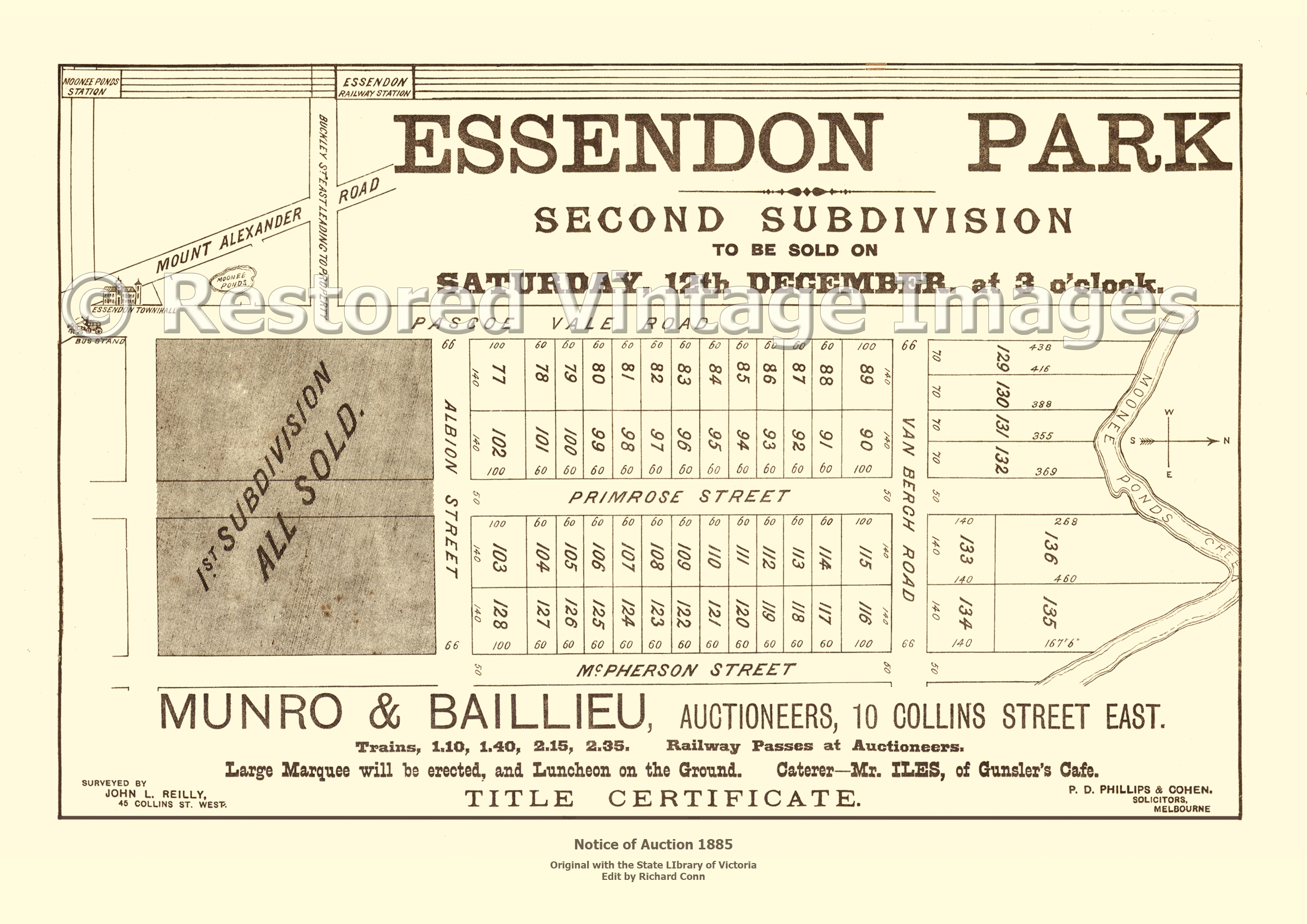 Essendon Park 12th December 1885 – Essendon