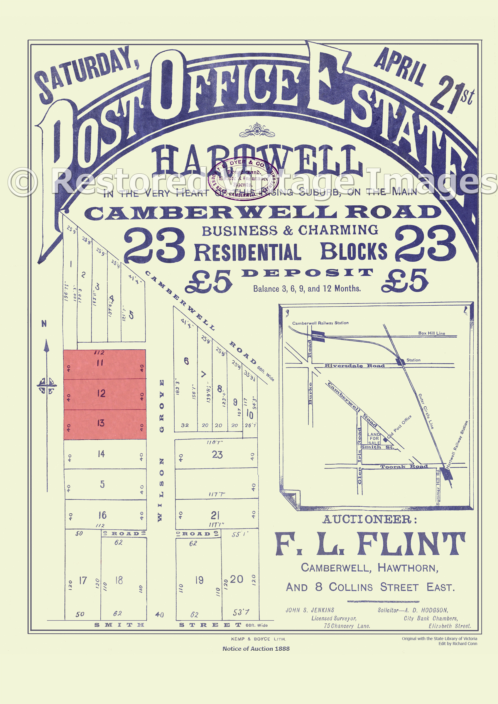 Post Office Estate 21st Of April, 1888 – Camberwell