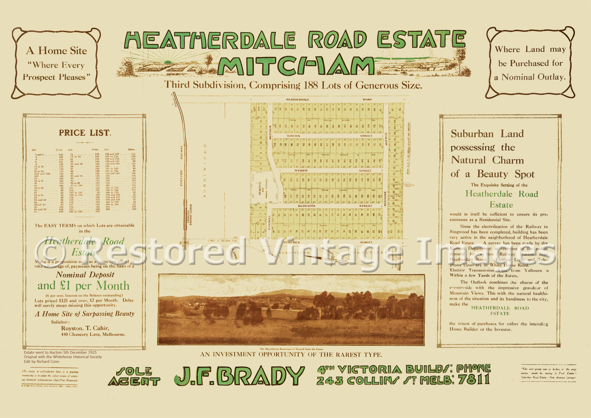 Heatherdale Road Estate 5th December 1925 – Mitcham