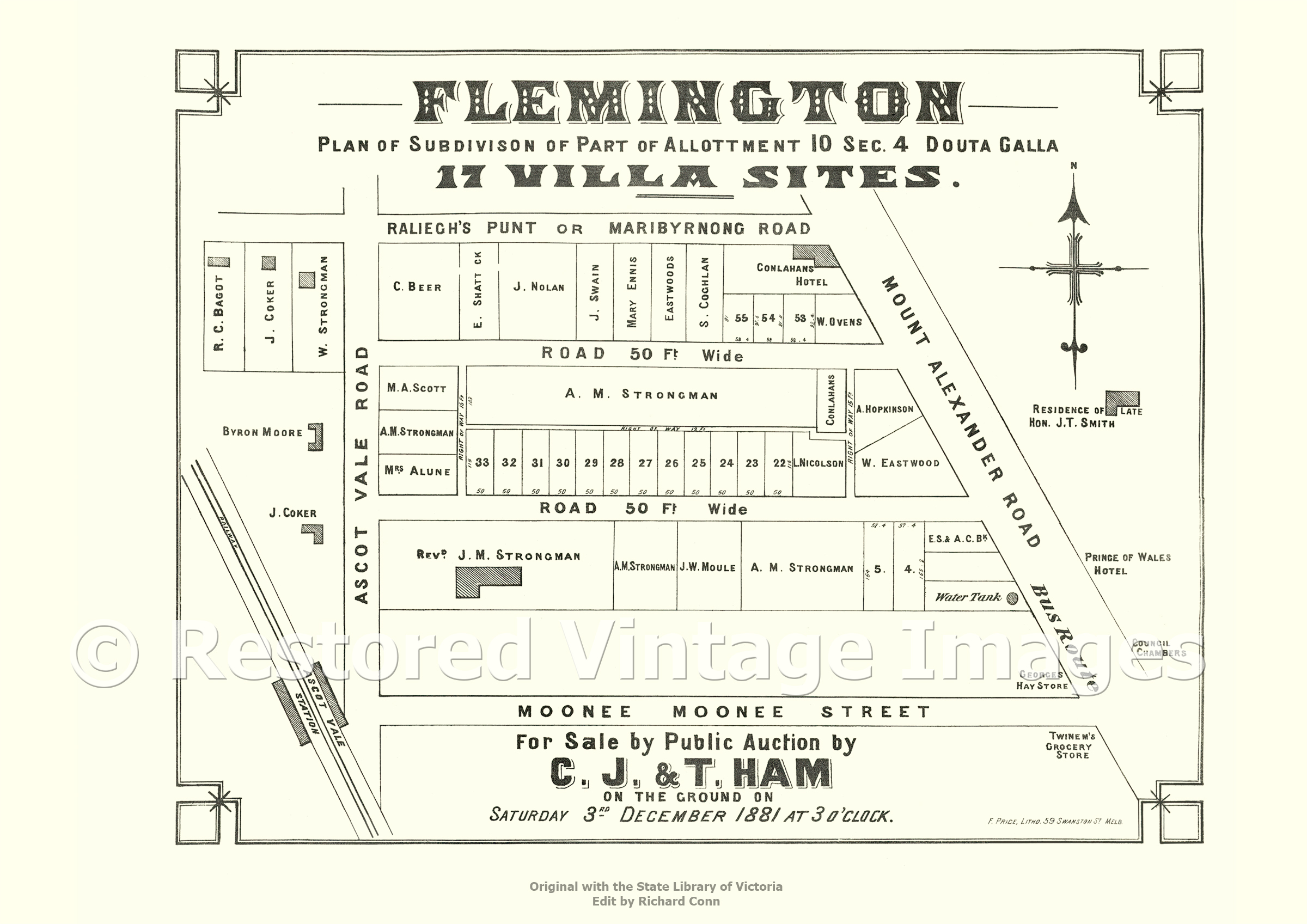 Flemington 3rd Of December 1881 – Flemington